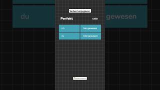 quotSeinquot im Perfekt  Deutsche Verben konjugieren ichlernedeutsch germangrammar [upl. by Shivers703]