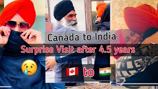 Surprise Visit from Canada🇨🇦 to india🇮🇳 after 45 years surprisevisit canadatoindia emotional [upl. by Nwahsan487]