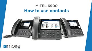 How to use contacts on the Mitel 6940 [upl. by Piefer]