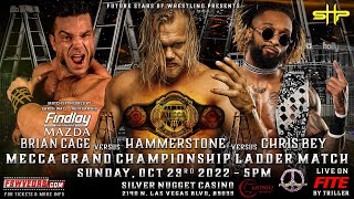 TOMORROW NIGHT Hammerstone vs Brian Cage vs Chris Bey in a Ladder Match at FSW MECCA VIII [upl. by Ylnevaeh]