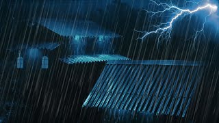 Windstorms amp Rainfall White Noise For Sleeping Quickly ToNight and Huge Thunderstorm in Tin Roof [upl. by Laird353]