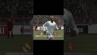 REAL MADRID GOALS 350 ROBERTO CARLOS ASSIST MICHEL SALGADO WINNING ELEVEN 9 GOALS AND SKILLS [upl. by Argella]