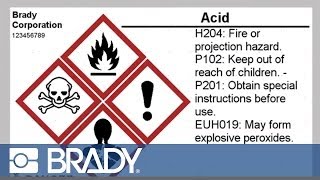 Making a Globally Harmonized System GHS Label in MarkWare Video [upl. by Eenram188]