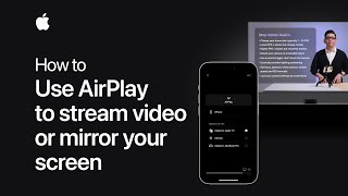 How to use AirPlay to stream video or mirror the screen of your iPhone or iPad  Apple Support [upl. by Aenit]