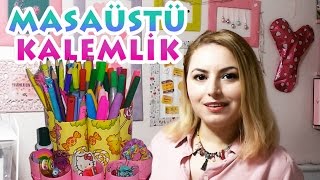 Masaüstü Kalemlik Yapımı  Kendin Yap DIY  Geri Dönüşüm Projesi [upl. by Kcirttap]