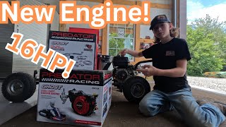 Engine Swaping My Gokart 16HP [upl. by Nama]