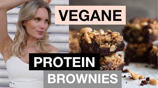 Vegane Protein Brownies  schnell amp einfach zubereitet  KAYA RENZ [upl. by Eceinwahs]