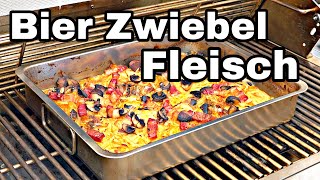 Bier Zwiebel Fleisch vom Grill oder Backofen  The BBQ BEAR [upl. by Eenrahc208]