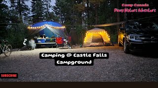 Camping  Castle Falls Campground  PInoy Canada Adventure [upl. by Zetnauq171]