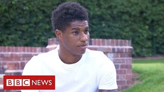 Marcus Rashford tells of childhood poverty in campaign for free school meals  BBC News [upl. by Aitnuahs]