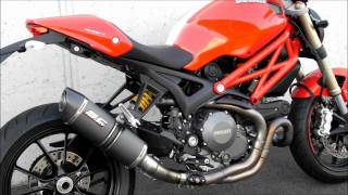 DUCATI MONSTER 1100 EVO  SCPROJECT EXHAUST [upl. by Eahsal]