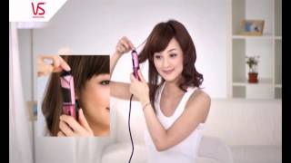 VS Pink Mini 25mm Ceramic Curling Iron VSCD63PH English Version [upl. by Aciemaj971]