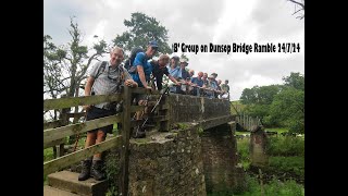 Sefton Road Ramblers B Group on Dunsop Bridge Ramble 24 7 24 movie [upl. by Kcod]