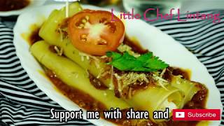 Simple Tuna Cannelloni  Little Chef Lintang [upl. by Lrac97]