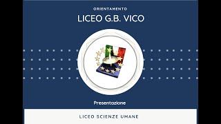 Orientamento  Presentazione Indirizzo Liceo delle Scienze Umane [upl. by Chuch]