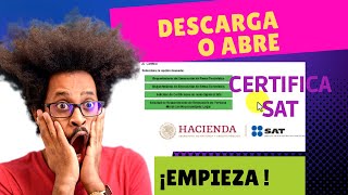 📥Descarga y Abre CERTIFICA SAT 2024☄️💥 [upl. by Christen]