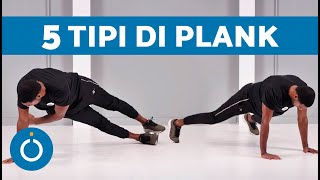 5 Tipi di PLANK per ADDOME 🚀 I ferri più EFFICACI per la PANCIA [upl. by Agnizn]