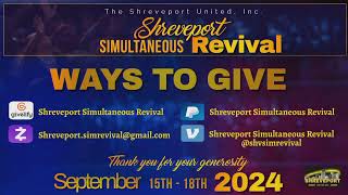 9PM Shreveport Simultaneous Revival Hour of Power [upl. by Annairb]