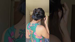 Day 29 Navratri HairstyleBun Hairstyle For girls festive hairstyle festivehairstyles bunhair [upl. by Dielu859]