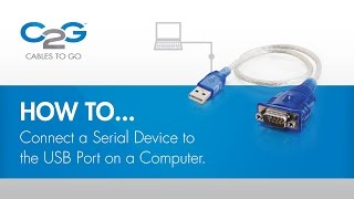 How To Connect a Serial Device using USB [upl. by Damales]