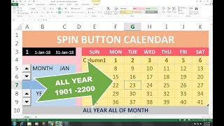 194 How To Make Full Year Calendar using Developer Tab in Excel hindi [upl. by Winstonn]