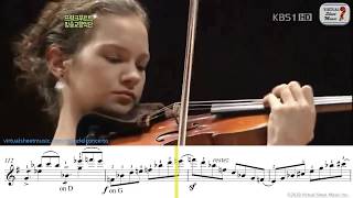 Mendelssohn Violin Concerto E Minor OP64  1st mov  Hilary Hahn  Sheet Music Play Along [upl. by Poppy]