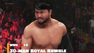 WWE 2K19  30man Royal Rumble  120 [upl. by Sialac29]