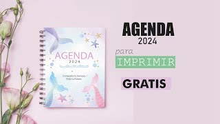 DIY AGENDA 2024 para imprimir gratis ♥Aylén [upl. by Notnerb582]