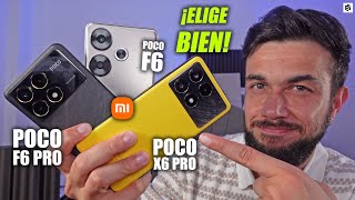 ESTÁ CLARO✅Xiaomi POCO F6 PRO vs POCO F6 vs POCO X6 PRO [upl. by Sumahs348]