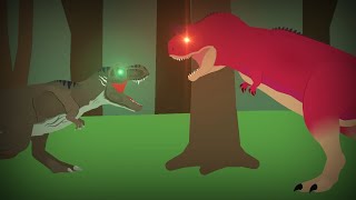 Disney Carnotaurus vs T rex Rexy  epic battle Animation [upl. by Eitsirhc]