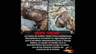 NewsOnline  MisteriosPlay ▶️ Los restos de Sandy Irvine posiblemente descubiertos en el Everest [upl. by Mandych]