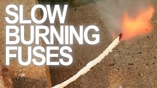 How To Make Slow Burning Fuses [upl. by Epolulot]