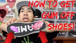 How To Remove Gum From Your Shoes Sneaker Head Tips amp Tricks [upl. by Emmie]