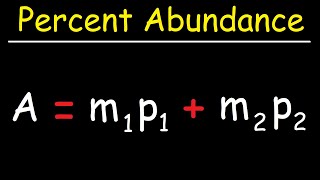 How To Find The Percent Abundance of Each Isotope  Chemistry [upl. by Artcele866]