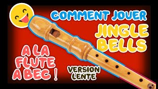 How to play JINGLE BELLS on recorder for beginners  Tuto pour jouer VIVE LE VENT à la flûte à Bec [upl. by Rebmac]