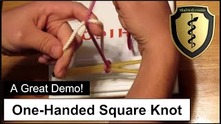 How to Tie a Surgeons Knot One Handed Surgical Knot  Steps amp tips [upl. by Eselrahc]