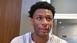 UNC Basketball Jalen Washington PostSyracuse Interview [upl. by Hannazus]