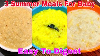 3 Summer Meal For Baby 13 Years  Baby Food Recipes For 13 Years  Healthy Food Bites [upl. by Artima]