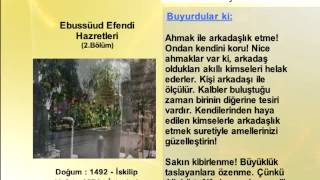 EBUSSUUD EFENDI HAZRETLERİ 2 YOLUMUZU AYDINLATANLAR [upl. by Llesig]