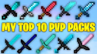 MY TOP 10 BEST PvP TEXTURE PACKS 189 [upl. by Lawford]