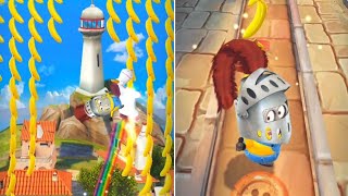 Despicable Me Minion Rush  Knight Minion Collects Bananas at Freedonia Full Gameplay [upl. by Ramsay]