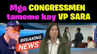 Mga CONGRESSMEN tameme kay VP SARA DUTERTE [upl. by Ydnil]