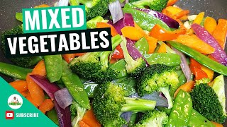 Sauteed Vegetables  Sautéed Mixed Vegetables  How to make Sauteed Vegetables Recipe [upl. by Dorrehs]