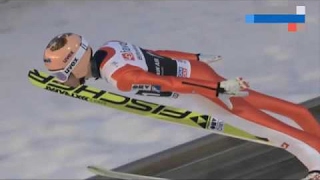 THE LONGEST SKI JUMP EVER 2535 M STEFAN KRAFT WORLD RECORD VIKERSUND 2017 [upl. by Huda]