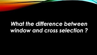 AutoCAD Tip  Window vs Crossing Selection [upl. by Anoid]