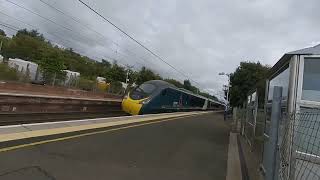 Pendolino train passing Carluke at 1435 on 13th Sept 2024 in VR180 [upl. by Estas279]