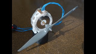 3D printed axial brushless motor for drones  one rotor amp two stators [upl. by Alym]