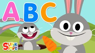 ABC Hop  Hop Along Alphabet Songs For Kids  Super Simple Songs [upl. by Secunda591]