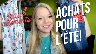 ACHATS POUR LÉTÉ haul vêtements [upl. by Lavern]