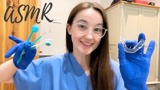 ASMR Full Dentist Exam amp Teeth Cleaning  Fitting You A Mouth Guard 🦷 Soft Spoken [upl. by Assilem918]